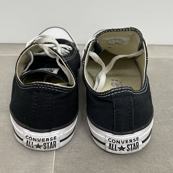Converse Chuck Taylor All Star Mens 8/Womens 10 Black Low Top Casual Shoes - Picture 2 of 5